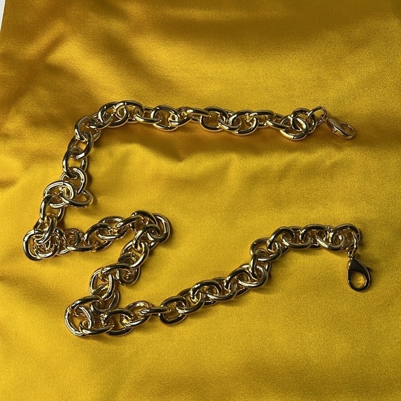 Nordstrom Silk Rayon Gold Foldover Clasp Cluch Shoulder Convertible Bag - Picture 8 of 13